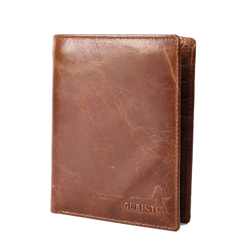 hot sale high quality Multifunctional credit card holder travel wallet vintage cowhide fine leather passport holder