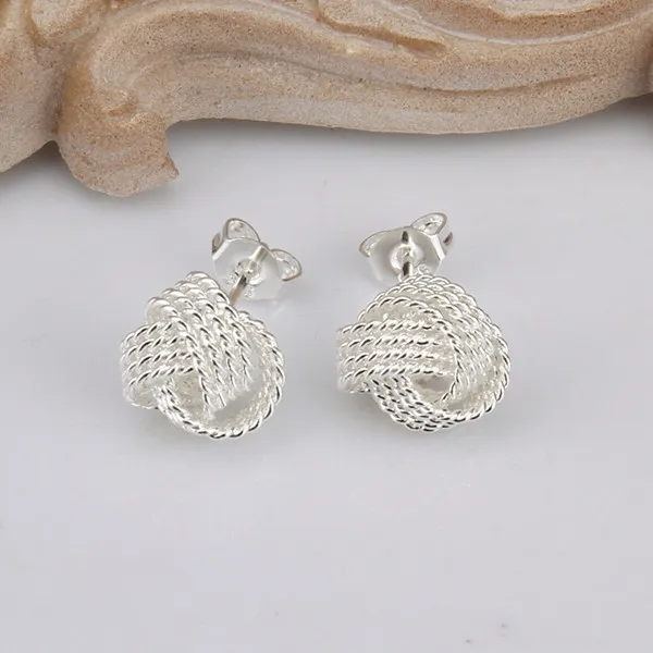 Brand new sterling silver plated Tennis earrings DFMSE013,women's 925 silver Dangle Chandelier earrings a 