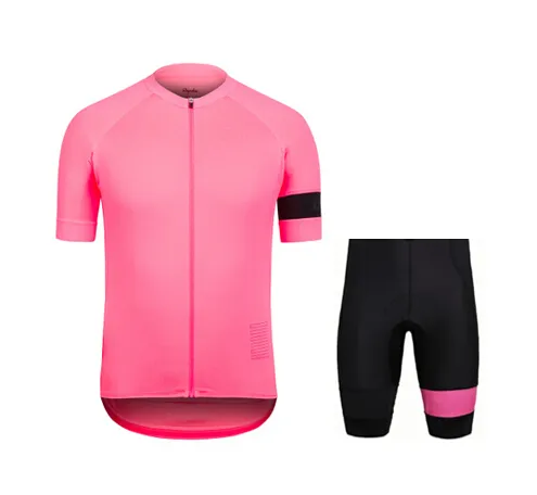 Rapha Shorts Cycling Jerseys Set 2016 Cool Bike Suit Bike Jersey Breattable Cycling Kort ärmar Skjorta Bib Shorts Mens Cykling C9797343