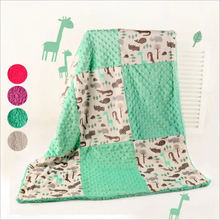 Ins Swaddle Blanket For Newborns And Toddlers Fleece Stroller Cart