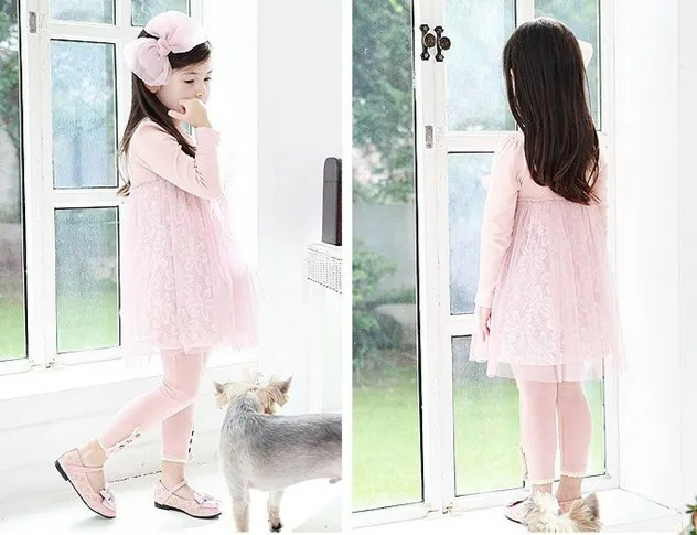 DHgate.com:100% Cotton 3D Flower Lace Tulle Splicing Big Bow Dressy Dresses  for Girls:Baby, Kids \u0026 Maternity