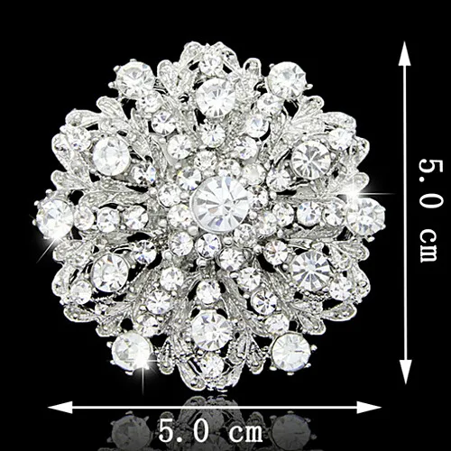 Moda vintage Venda Quente Impressionante Diamante Flor Broche de Casamento Nupcial Traje Pins Broches Presente Elegante Pinos de Alta Qualidade Venda Quente