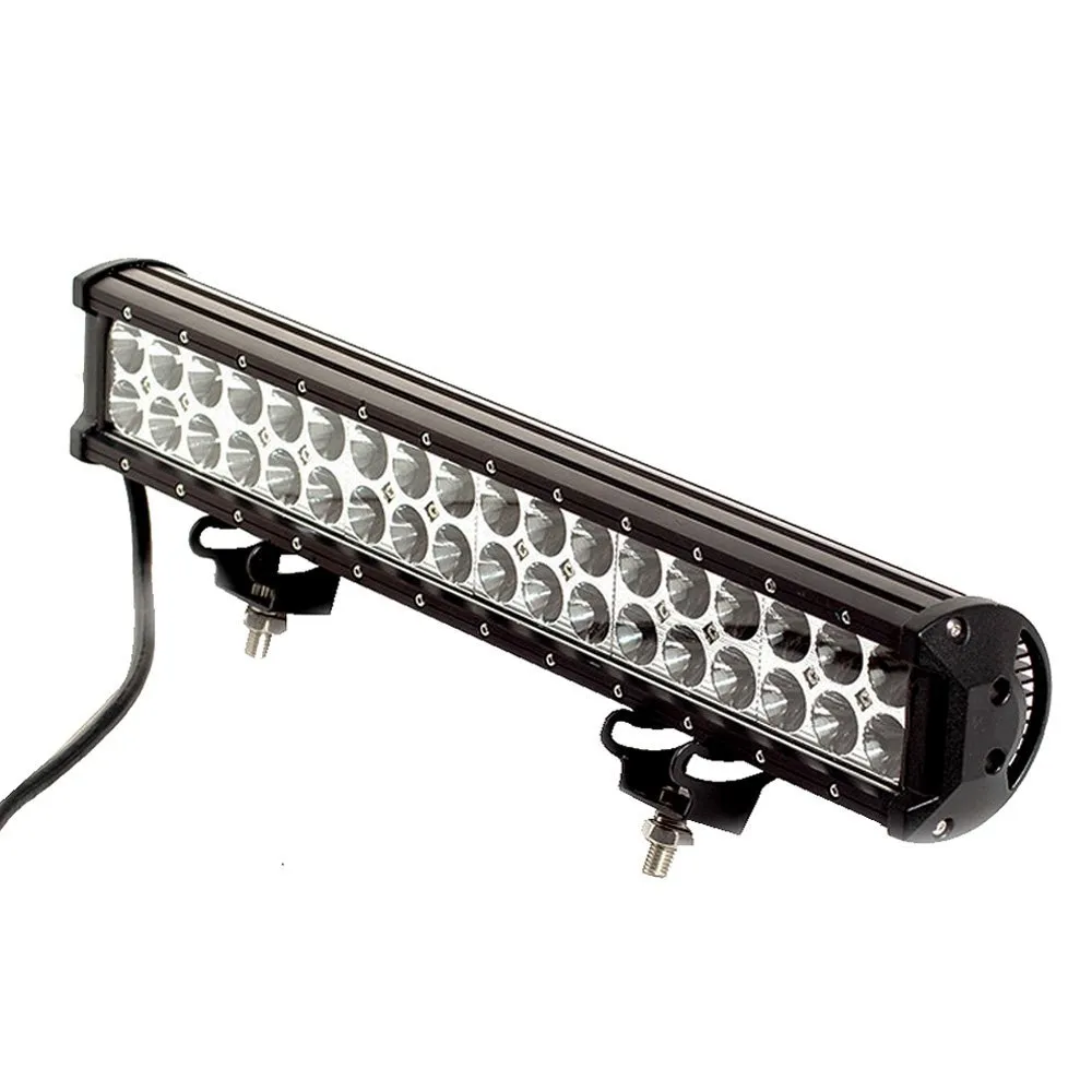 17 Zoll 108W LED-Lichtleiste Offroad 12V 24V für Geländewagen 4x4 SUV ATV Jeep Fahrscheinwerfer Spot Flood IP67 36 CREE LED-LKW-Arbeitsscheinwerfer