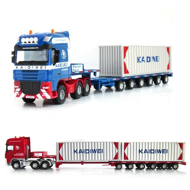 Super Big Size Alloy Truck Model Toy,Container Car, DIY, Flat Carrier Vehicle, Precision Simulation Vehicle, Gift,Collecting, 