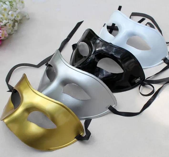 Feestmasker Klassieke kostuum Dames / Mannen Venetiaanse Maskerade Half Gezichtsmasker 4 Kleuren