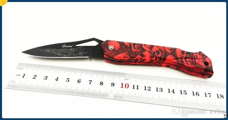 Ghillie G131-A Cool Fruit Knife Camping Survival Folding Blade Pocket Knifes ABS GHOST HANDLE Vackra presentknivar