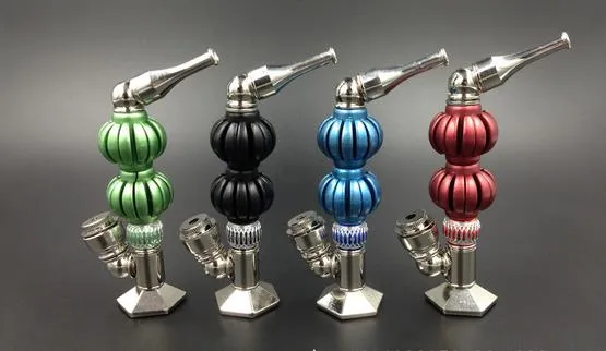 Pipe à fumer en gros quatre couleurs double boule petite pipe, bong en verre en gros, livraison aléatoire de couleur, livraison gratuite, grand mieux