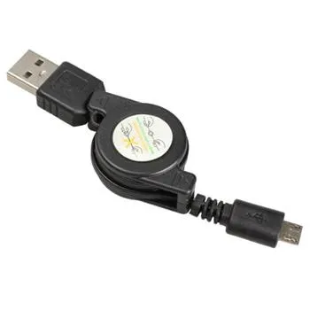 2 pezzi x nuovissimi trasferimenti via cavo per caricabatterie dati di sincronizzazione retrattile da USB a Micro USB