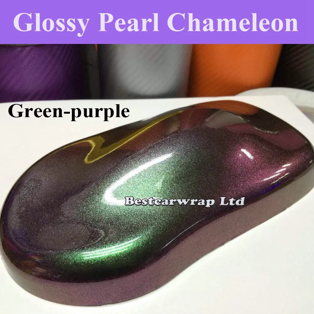 Chameleon Diamond Gloss Green Purple Vinyl Wrap