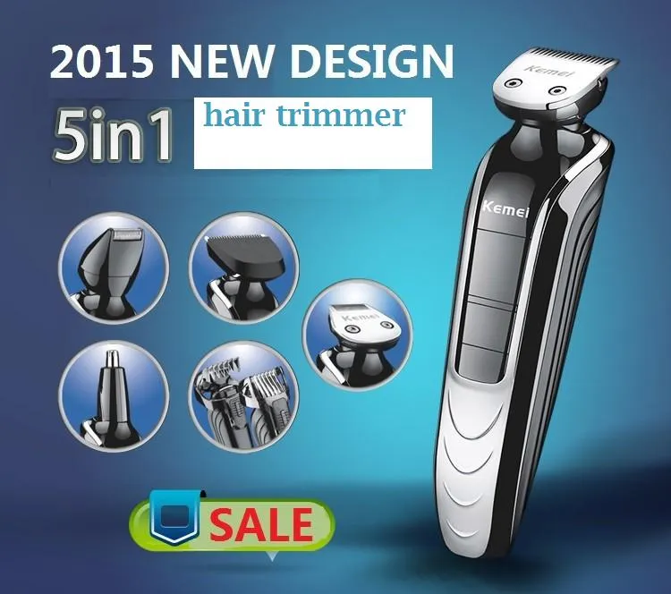 AllinOne Trimmer com 7 acessórios kit de aliciamento elétrico masculino máquina de cortar cabelo trimer barbeador barba nariz recarregável corte de cabelo 6706383