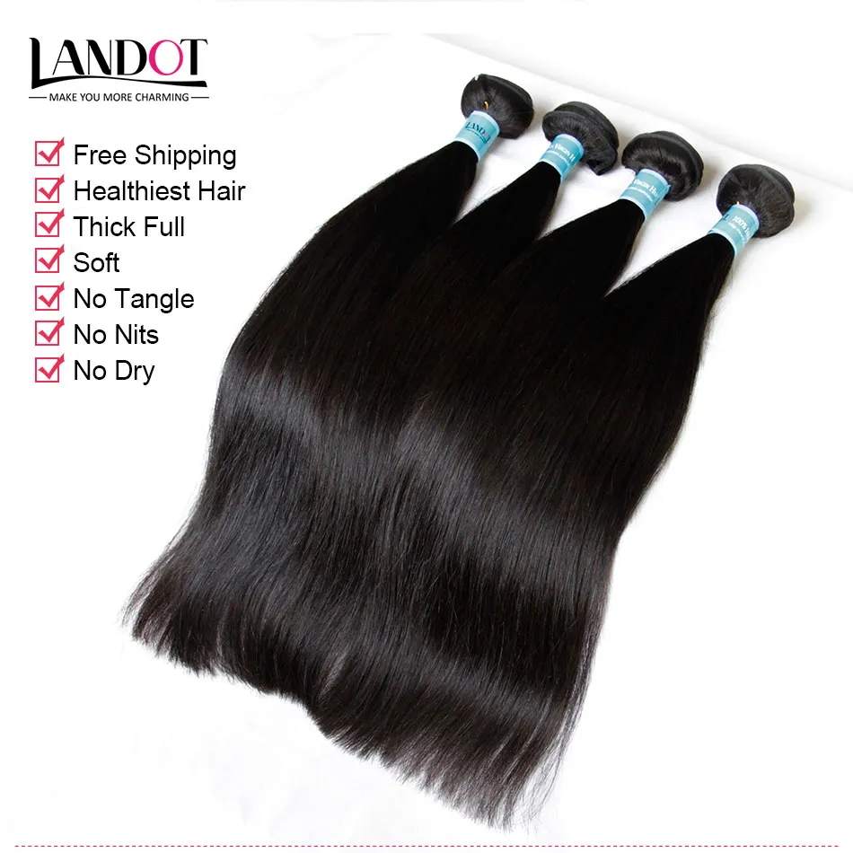 Indian Straight Virgin Hair 100% Indian Human Hair Weaves Bundles Unprocessed Indian Silky Straight Remy Hair Extensions Natural Color
