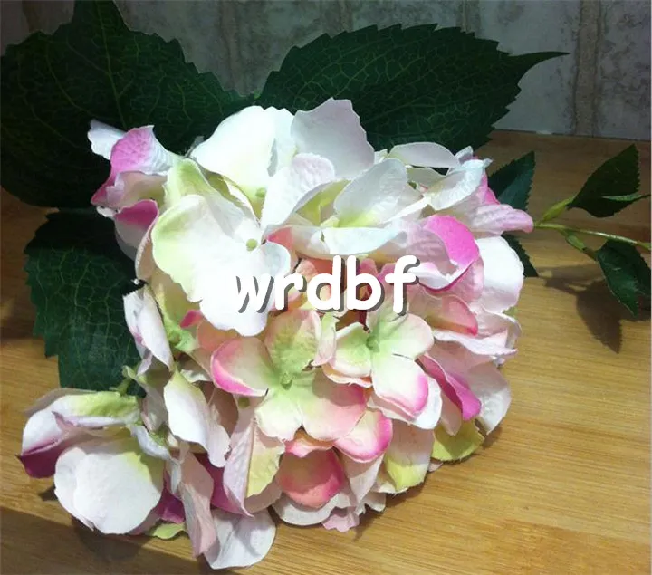 Silk Single STEM CALIFORNY HYDRANGEA 45CM1772QUOT LÄNGD 24 st konstgjorda blommor Hortensior för bröllopscentrum Hem XMA5867353