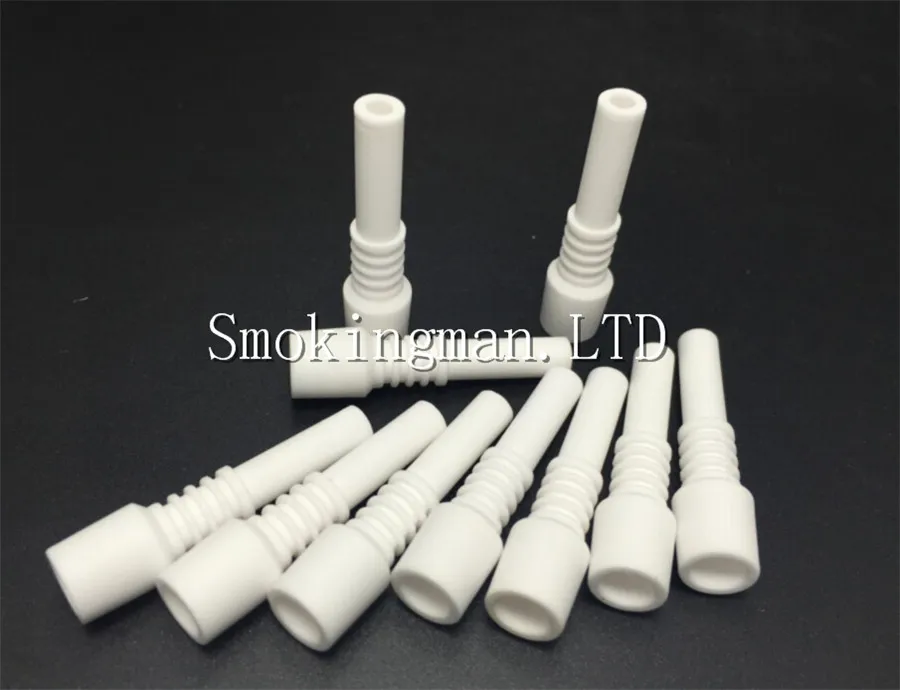 In Stock Mini Ceramic Nail 10mm Male Ceramic dabber Smoking Accessories 14mm 18mm Tip For Glass Bongs Water pipe quartz Titanium