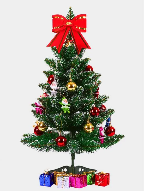 artificial christmas trees 60cm/23.6 inch christmas tree table with 6 packages decoration for home and office decoration CT001