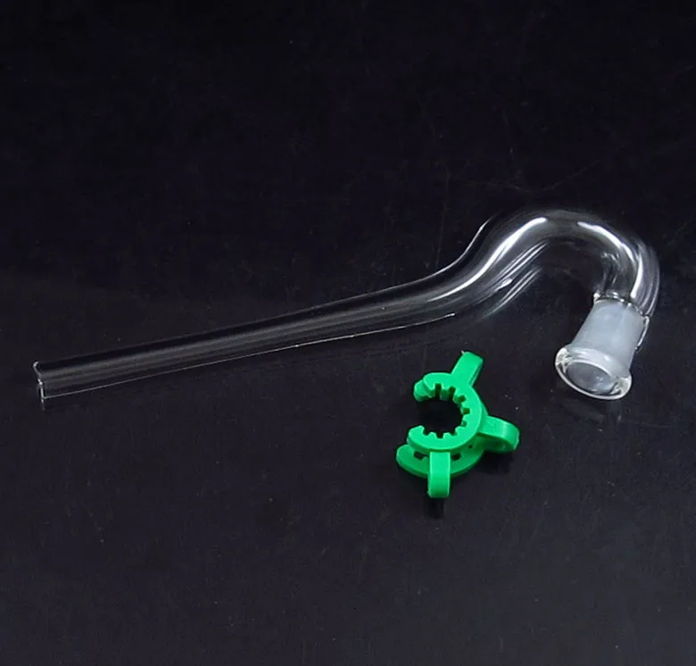 Embouchure avec clip de fixation en verre J-Hook Adaptateur Adaptateur Creative style j crochets verre tuyau joint taille 14mm 19mm femelle