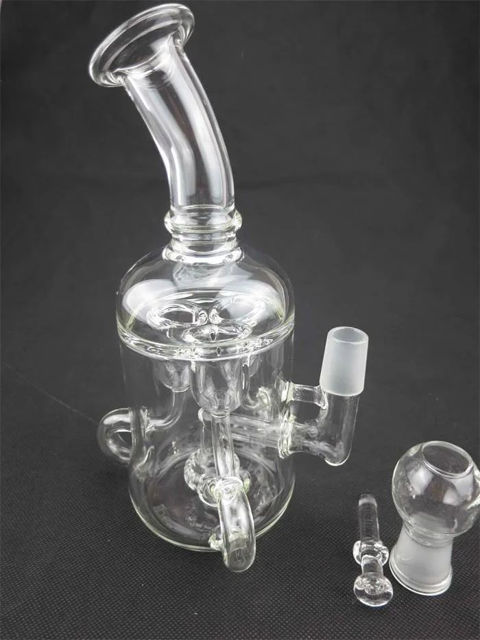 Transparante Recycler Bong, Glass Hookah, Carta Oil Rig Pipe, Factory Direct Sales, Prijsconcessies