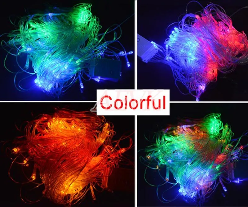 LED String Net Lights Coversage 2x3M 4x6M 8x10M Christmas Garlands Fairy Xmas Party Garden Wedding Decoration mesh Light