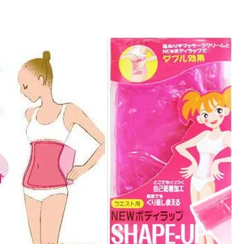 1000 stks Roze Vorm Up Slipping Riemen Tummy Verstevigende Taille Afslanken Belly Wrap