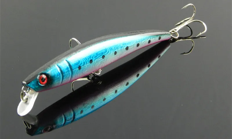 Nova manivela flutuante Minnow Bass Bait 115mm / 11,2g Live Target Laser Wobbler pesca iscas