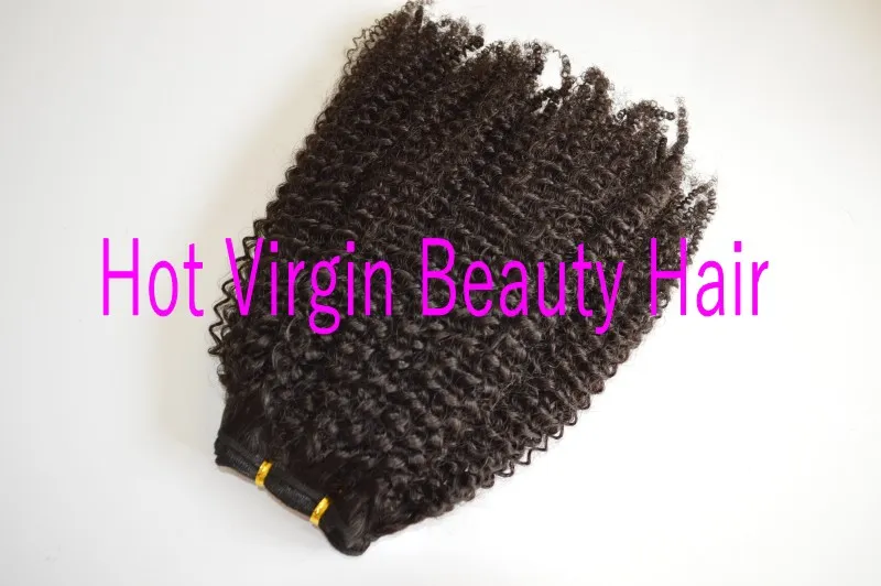 4A/4B/4C 3A/3B/3C Mongolian Virgin Afro Kinky Curly Hair Afro African American Billiga klipp i hårförlängningar G-Easy