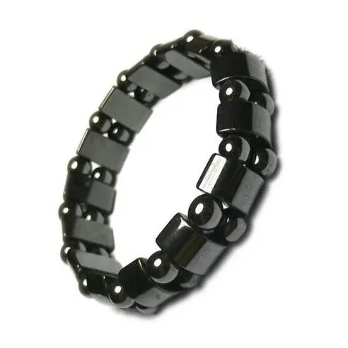 Venda quente novo Das Mulheres Dos Homens Charme Preto Hematita Magnética Pulseira Moda Accessorices Saudável Pulseiras Presentes Da Jóia Livre DHL