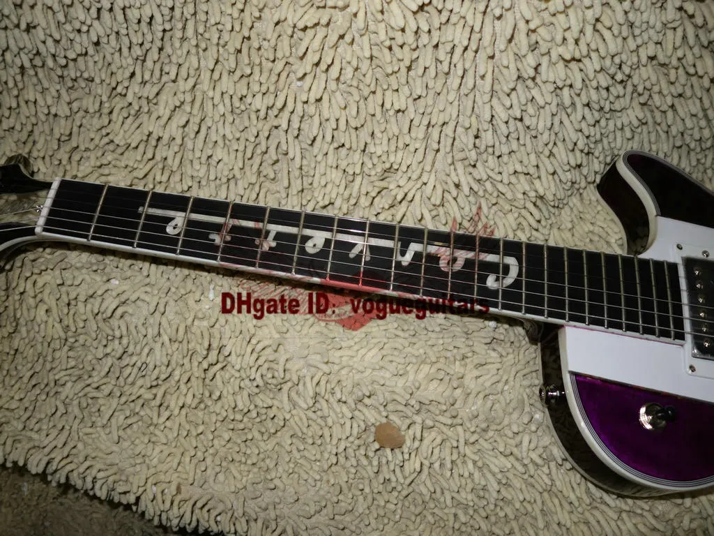 nueva guitarra de guitarra Purple 1960 guitarra guitarra eléctrica de diapasón de ébano Vo Vos vendiendo 8600672