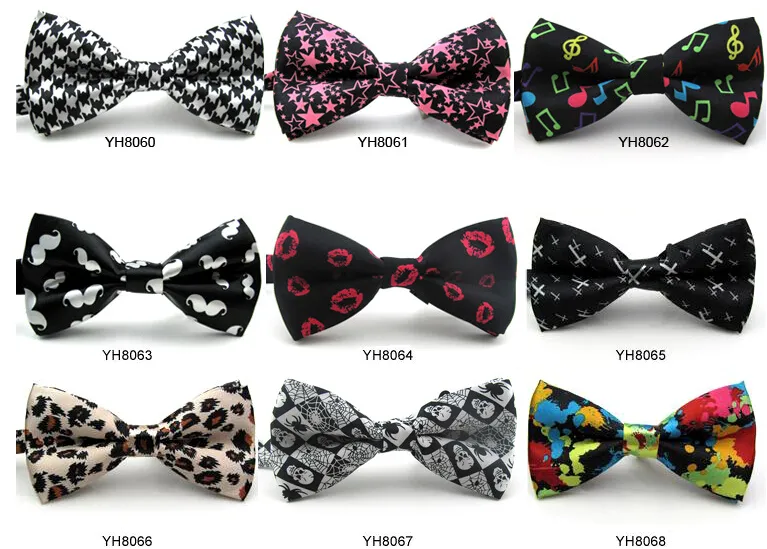 Unisex Neck Bowtie Bow Tie Regulowany Bow Tie High Quality Metal Regulacja Klamry Opcjonalne Multi-Style