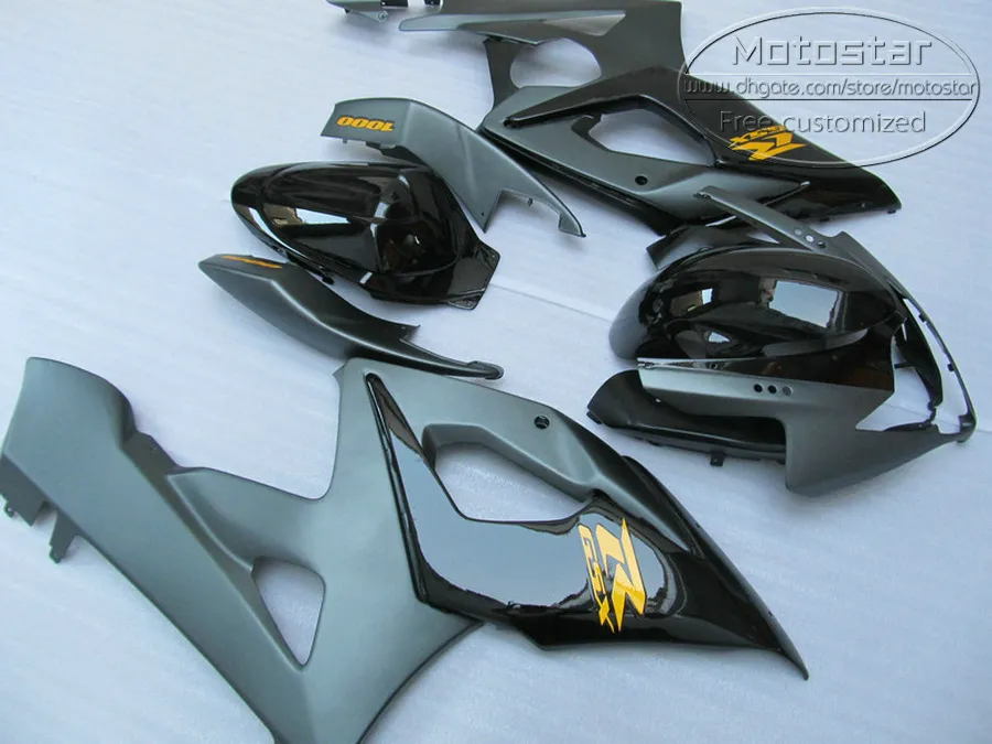 طقم أدوات التشطيب البلاستيكية لسوزوكي 2005 2006 GSXR 1000 K5 K6 GSX-R1000 05 06 GSXR1000 جميع fairings دراجة نارية سوداء مجموعة SX83