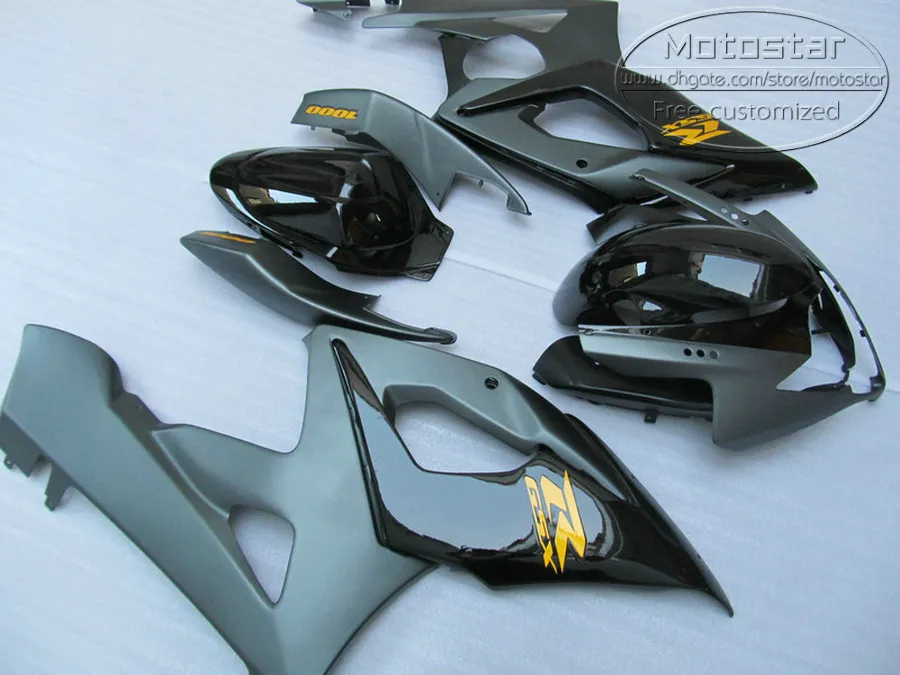 Kit de carénage en plastique pour SUZUKI 2005 2006 GSXR 1000 K5 K6 GSX-R1000 05 06 GSXR1000 ensemble de carénages de moto tout noir SX83