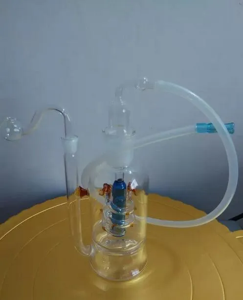 무료 배송 도매업 Panlong Big Mouth Glass Hookah / Glass Bong 내에서 새로운 색상, 선물 액세서리