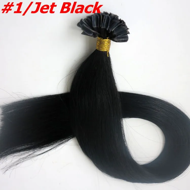 50G 50 Strands Pre Bonded Nail U Tip Menselijk Hair Extensions 18 20 22 24 inch Braziliaanse India Haar Meer Kleur Topkwaliteit