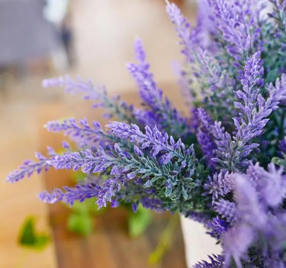 Manojo de lavanda artificial, flores de seda, lavandas para fiesta de boda, flores decorativas para el hogar, lavanda artificial gratis