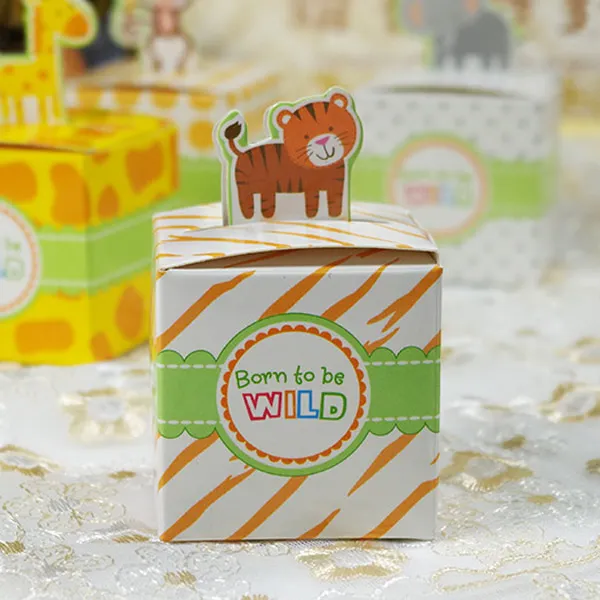Giraffe Candy Box Cute Animal Gift Boxes Baby Shower Birthday Wedding Favors / Monkey / Tiger / Elephant