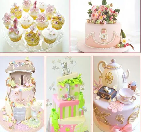 23pcs/Set Rose Petal Cutter Set Gum Paste Fondant Cake