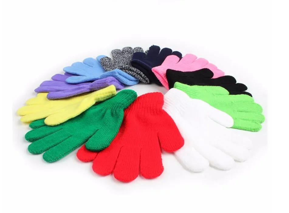 Hot Fashion Children Gloves Kids Magic Glove Mitten Girl Boy Kid Stretchy Knitted Winter Warm Gloves Pick Color