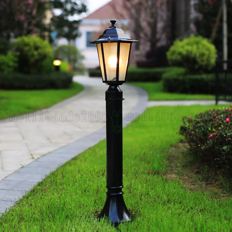 BE130 IP42 LED europeo impermeabile esterno nero lanterna da giardino lampade Villa giardino cortile esterno luci uso domestico illuminazione in alluminio