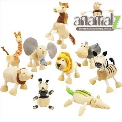 الطفل المنقول القيقب الحيوانات الحيوانات اللعب أستراليا الخشب اليدوية مزرعة 24 الحيوانات لعب الطفل التعليمية ألعاب خشبية