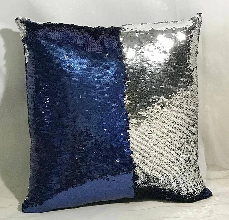 Dwukolorowe cekiny Poduszki Case Mermaid Pillow Covers Home Sofa Wystrój samochodowy Poduszki 31 Styl Darmowa Wysyłka 40 * 40 cm