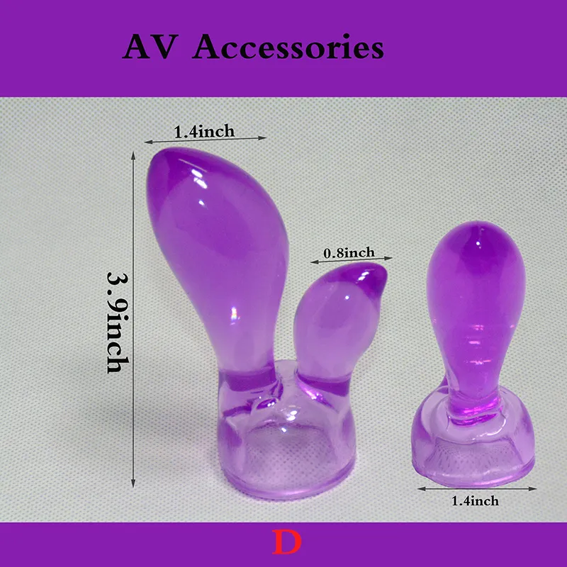 Pacote Vibrador Brinquedos Sexuais Para Mulheres AV Rod Acessórios É Massageador Cabeça CapsMagic Wand Attachments1764491