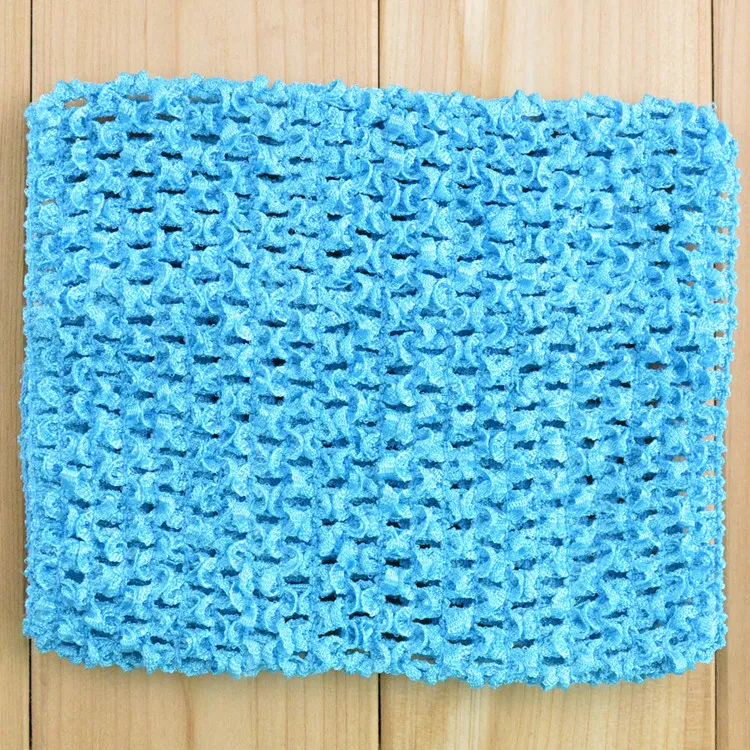 Baby Girls 6inch crochet Tutu Tube Tops Chest Wrap Wide Crochet headbands Candy color clothes 15CM 