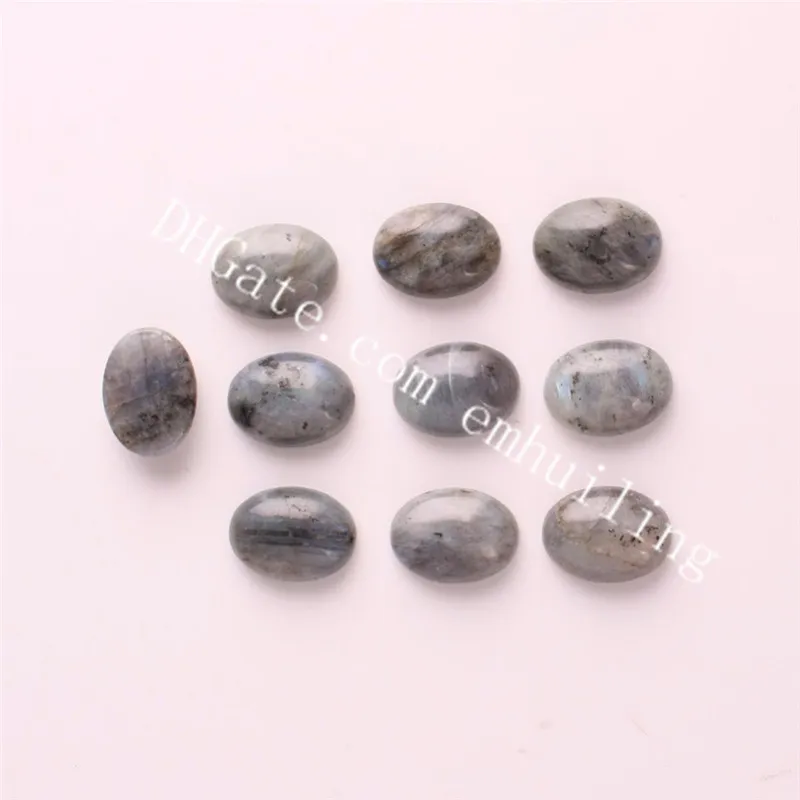 Slät oval flatback naturlig labradorite cabochon ädelstenar fin kvalitet lösa spektrolit semi ädelstenar helande pärlor pärlor grossist