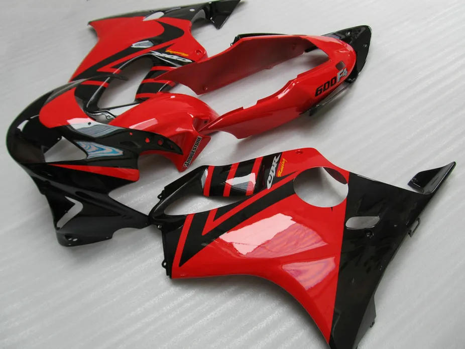 Fitment red black style Body parts for Honda CBR 600 F4 custom fairings 1999 2000 CBR600 F4 99 00 fairing kit BOSC