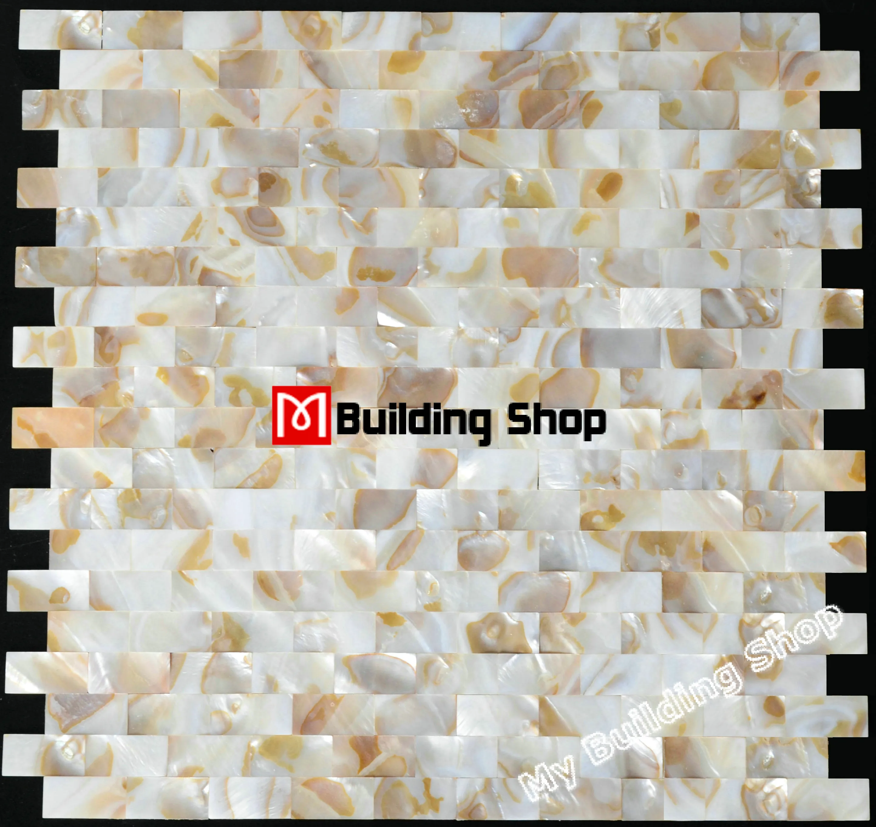 Mother Of Pearl Backsplash Tile MOP012 Brick Sea Shell Mosaic Groutless