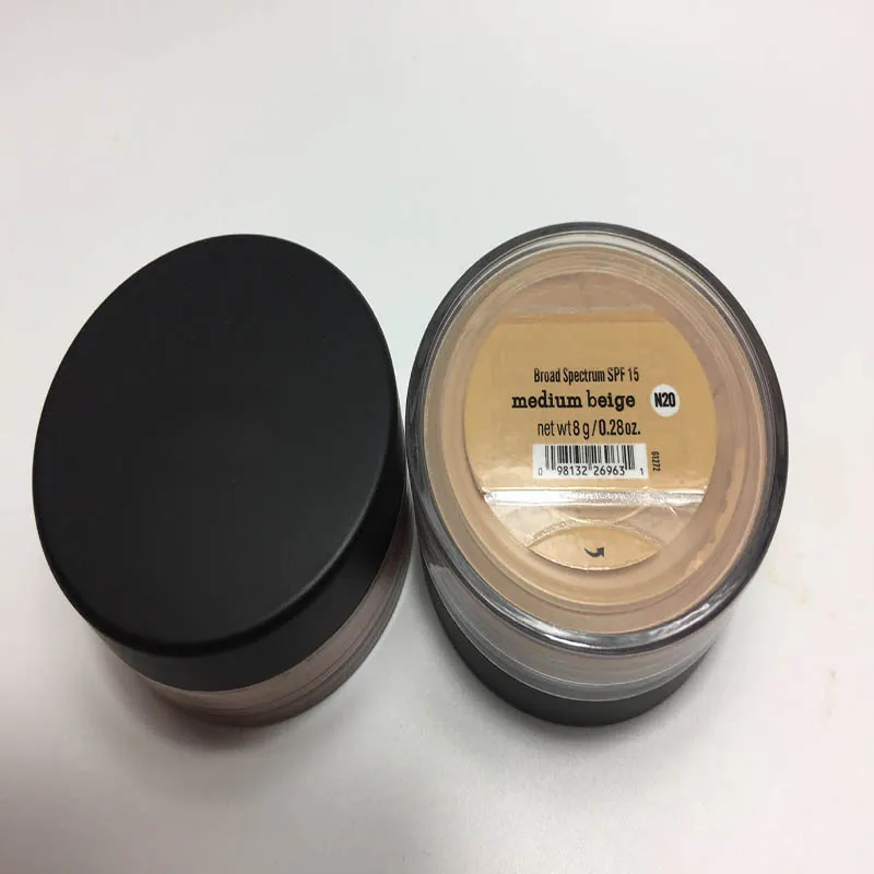 HOT Minerals Foundation puder sypki 8g C10 jasny/8g N10 dość jasny/8g średni C25/8g średni beż N20/9g mineralny welon /8g złoty