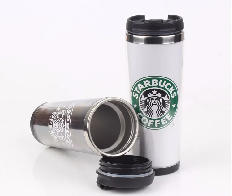 Starbucks Double Wall Stainless Steel Mug Flexible Coffee Cup