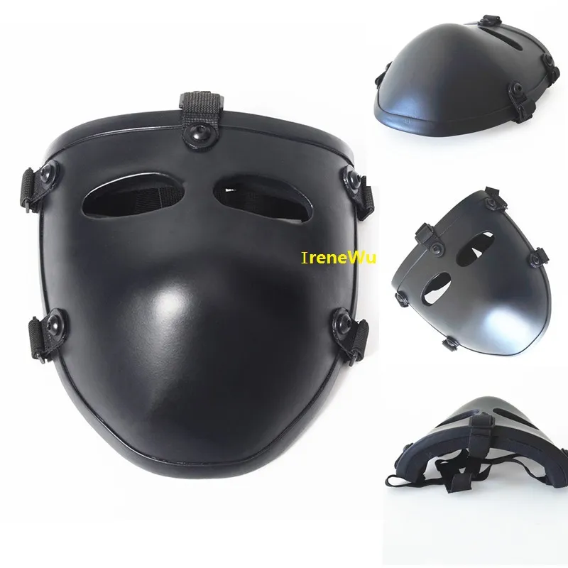 Wholesale Army Aramid Kevlar Ballistic Half Face Mask Tactical Combat Mask Hunting Protective Mask Ballistic Face Cover NIJ level IIIA 3A