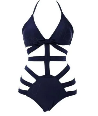 Badkläder bikini strand one pieces ihålig baddräkt mode dam sexig Badkläder bikini bh trosor underkläder baddräkt kläder present