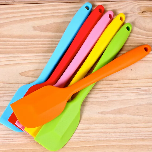 Wedding Candy Color Silicone Cake Spatula Batter Scraper For Snowflake Cake Tools