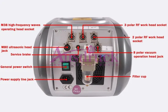 Alta qualità 6 in 1 cavitazione ultrasonica grasso corpo scultura cura della pelle cellulite dimagrante multipolare RF sottile macchina massaggiatore facciale RU + 5