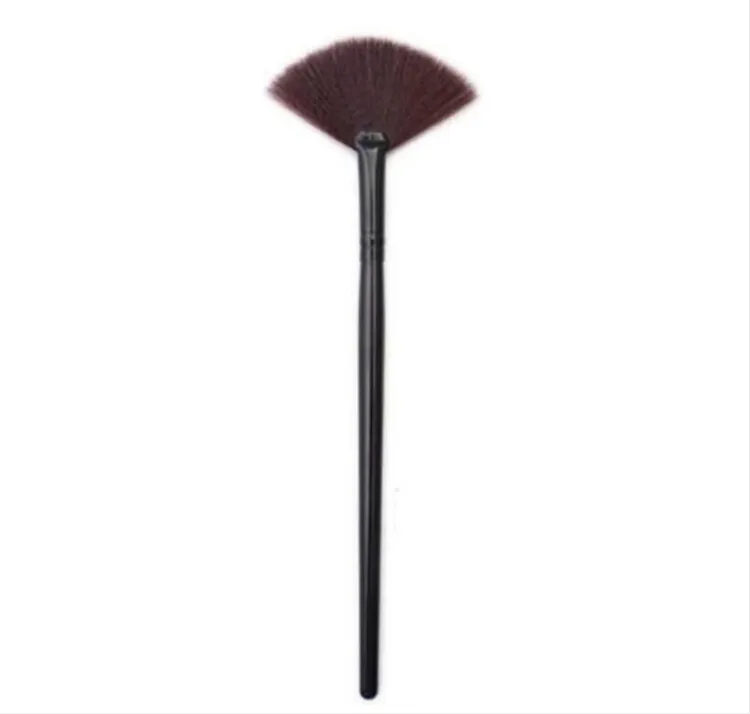 Makeup Brush Slim Fan Shape Powder Concealor Portable Blending Foundation Professionellt nytt mode för gratis frakt